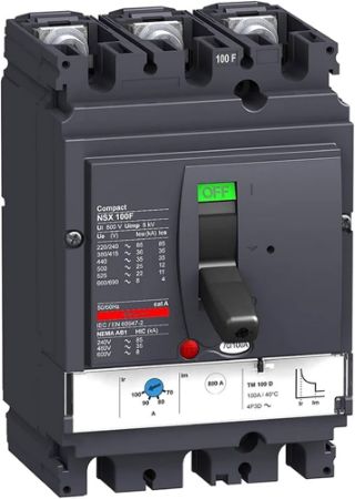 کلید کمپکت سه پل سری NSX160 اشنایدر 